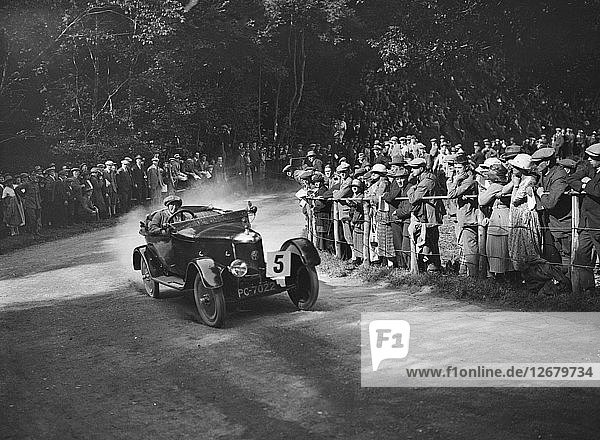 AC of Lilian Roper competing in the MAC Shelsley Walsh Hillclimb Worcestershire 1923. Artist: Bill Brunell.