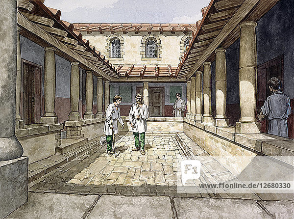 Römisches Fort Housesteads  2. Jahrhundert  (ca. 1990-2010). Künstler: Philip Corke.