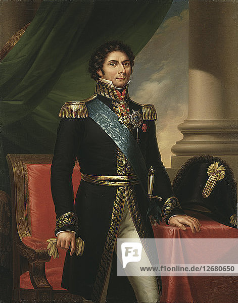 Porträt von Jean Baptiste Jules Bernadotte (1763-1844)  Marschall von Frankreich  König von Schweden und Norwegen