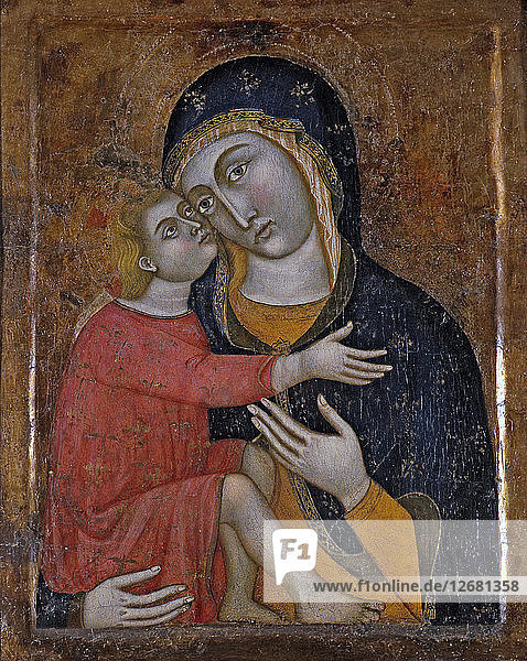 Die Jungfrau des Chors  Altarbild des Klosters. Es wurde mehrmals restauriert  das letzte Mal?
