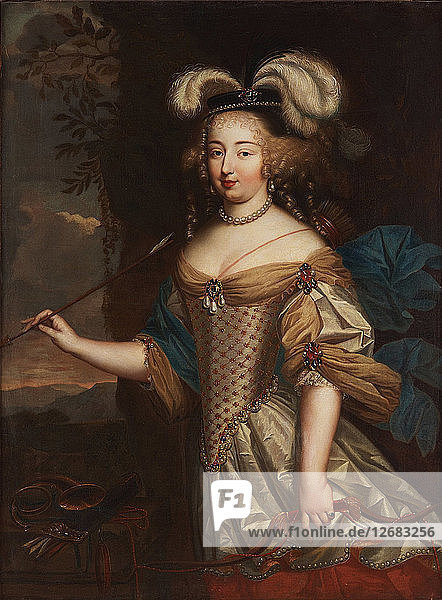 Françoise-Athénaïs de Rochechouart  marquise de Montespan (1640-1707)  as Diana.