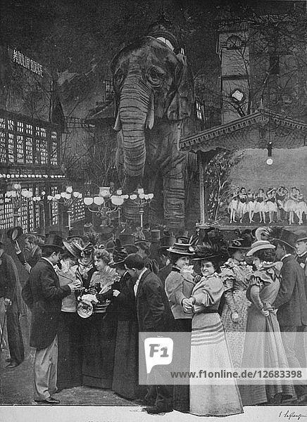 Au Moulin Rouge - Dans Le Jardin  1900. Künstler: Unbekannt.