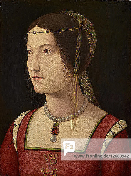Porträt einer jungen Dame  um 1500.