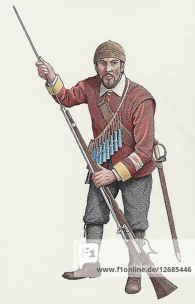 Bürgerkriegs-Infanterist  1651  (ca. 2000-2015) Künstler: Nick Hardcastle.