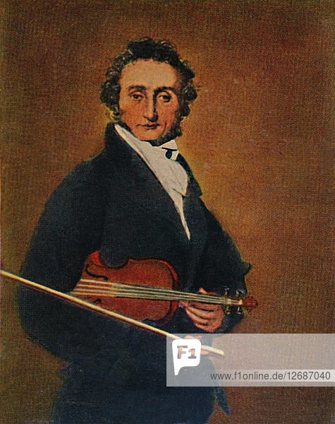Niccolò Paganini 1782-1840  1934. Künstler: Unbekannt.
