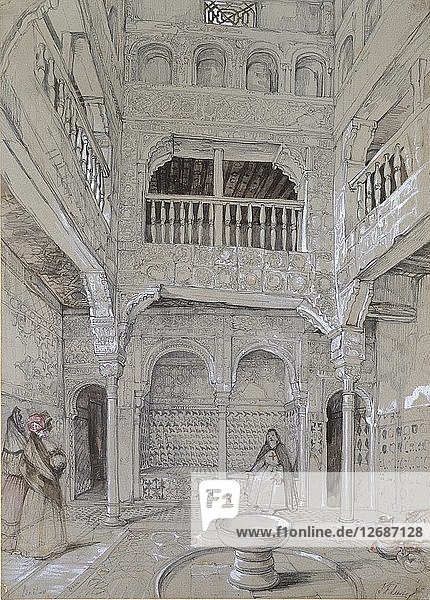 Eingang zu den Bädern der Alhambra  um 1830. Künstler: John Frederick Lewis.