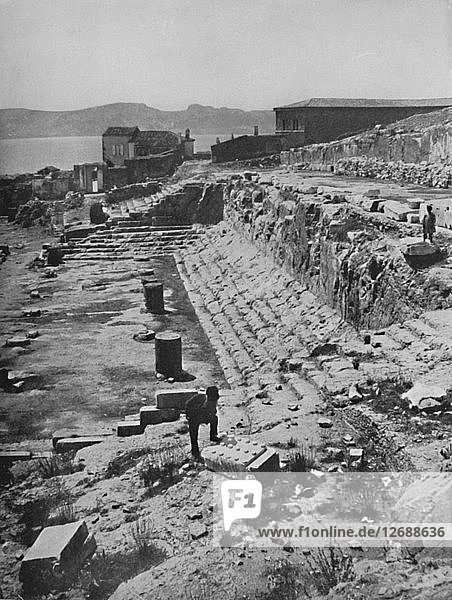 Ruinen des Großen Tempels der Mysterien von Eleusis  1913. Künstler: Unbekannt.