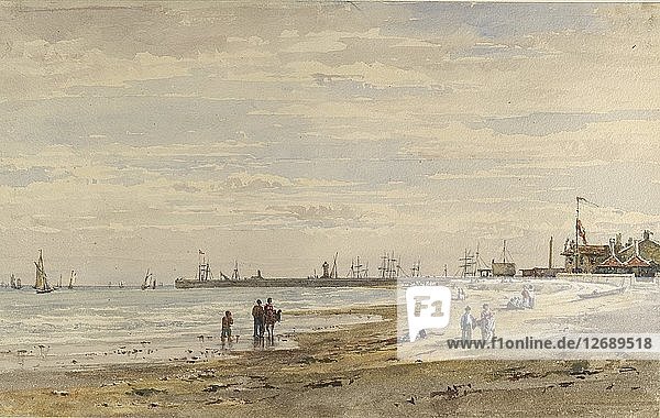 Ramsgate Pier August 1838. Artists: Caroline Davidson Charles Davidson.
