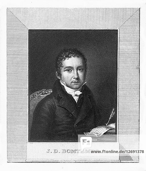 Porträt des Komponisten João Domingos Bomtempo (1775-1842).