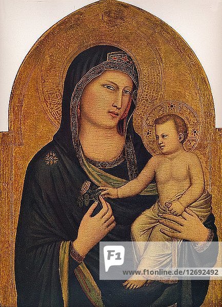 Madonna mit Kind  1310-1315. Künstler: Giotto.
