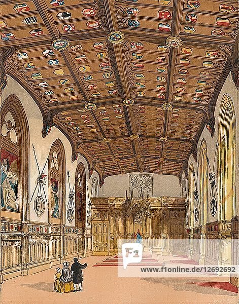 St. Georges Hall  Windsor  um 1845  (1864). Künstler: Unbekannt.