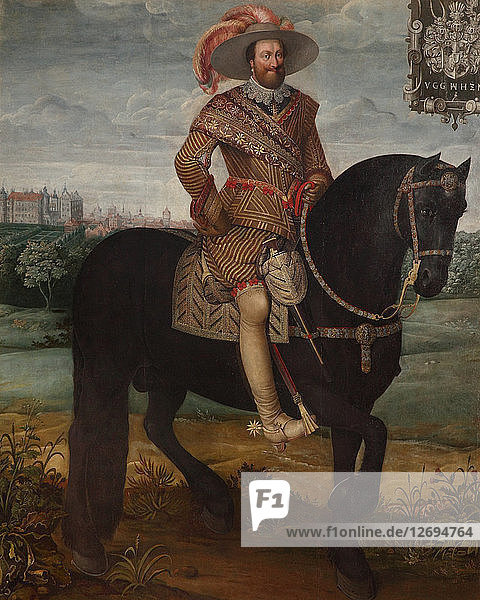 Porträt von Johann Albert II. (1590-1636)  Herzog von Mecklenburg.