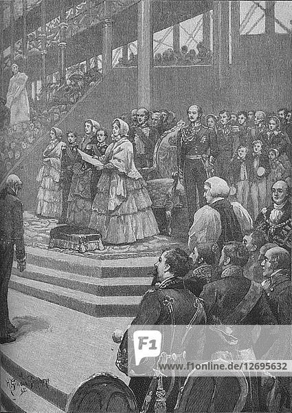 Die Königin eröffnet den Kristallpalast  1892. Künstler: Henry Gillard Glindoni.
