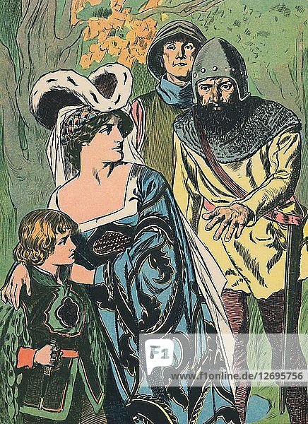 The Robbers Discover Queen Margaret and the Prince  c1907. Artist: Unknown.