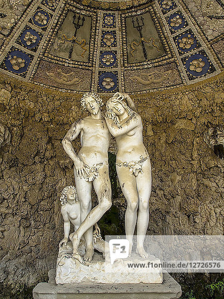 Italien  Toskana  Florenz  Palazzo Pitti  Boboli-Gärten  Grotte mit Adam und Eva