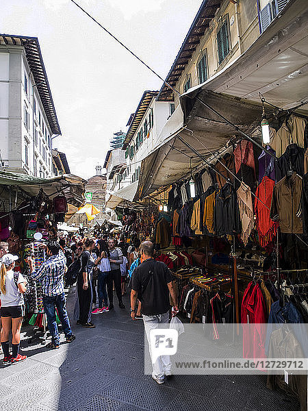 Italien  Toskana  Florenz  Lederwarengeschäft via dell'Ariento