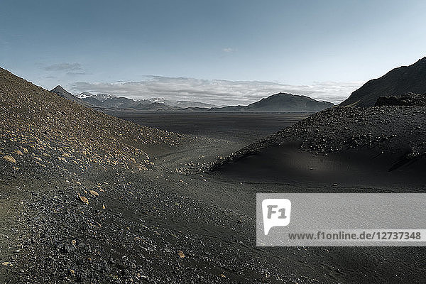Iceland  Emstur  South West  Laugavegur trail from Landmannalaugar to Porsmoerk
