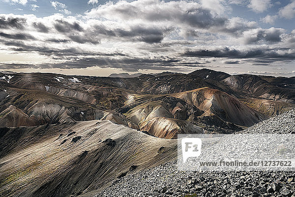 Iceland  South West  Landmannalaugar  mountain landscape