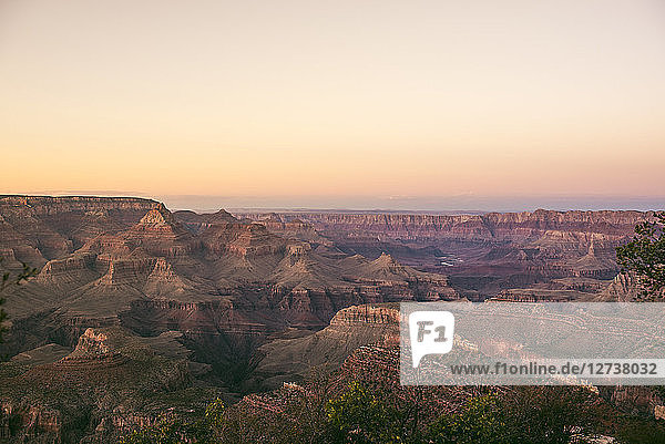 USA  Arizona  Grand Canyon National Park  Grand Canyon at sunset