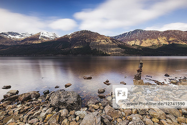United Kingdom Scotland view of a loch