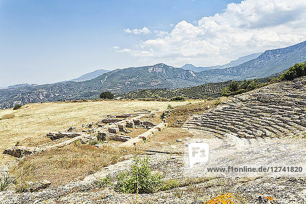 Greece  Peloponnese  Egira  Amphitheatre of Aigeira