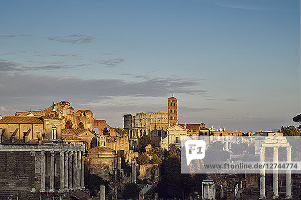 Italy  Lazio  Rome  cityview  Colosseum