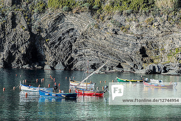 Italy  Liguria  Cinque Terre  bay of Vernazza