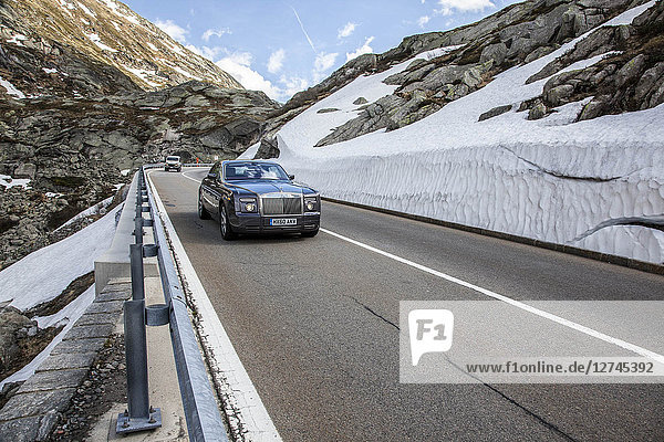 Rolls Royce  Gotthardpass  Schweiz  Europa