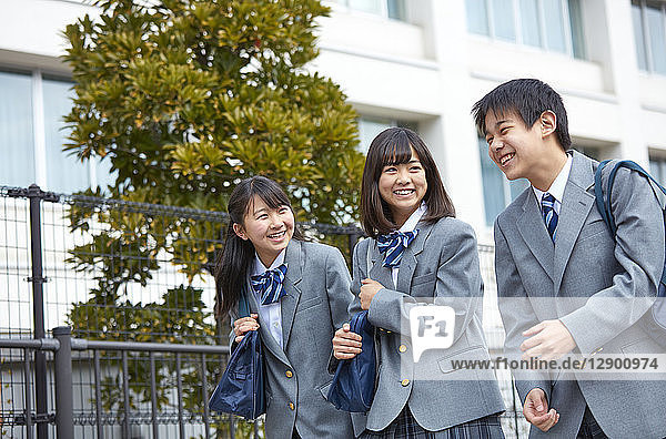 Japanese junior high students