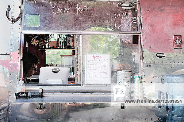 Service window of food truck
