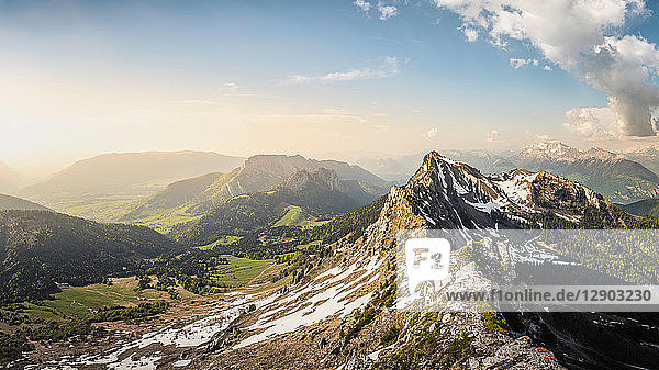 French Alps  Parc naturel régional du Massif des Bauges  Chatelard-en-Bauges  Rhone-Alpes  France