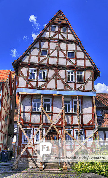 Timber-framed house,  Alsfeld,  Vogelsbergkreis,  Hesse,  Germany,  Europe