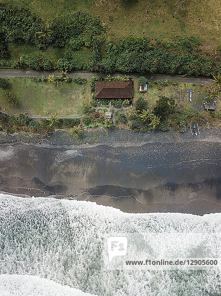Indonesia  Bali  Aerial view of Balian beach