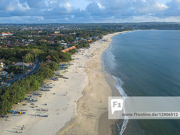 Indonesia  Bali  Aerial view of Jimbaran beach