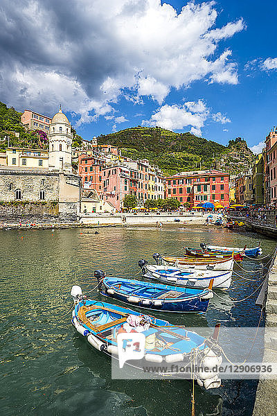 Italy  Liguria  Cinque Terre  Manarola  harbour