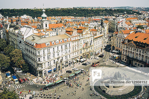 Czechia  Prague  Old Town Square seen from the old town hall