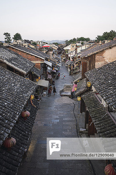 China  Qinyang  Ancient Town  alley and houses