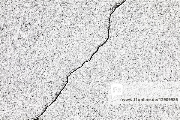 Close-up of white wall  crack