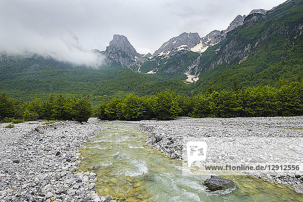 Albania  Kukes County  Albanian Alps  Valbona National Park  Valbona river