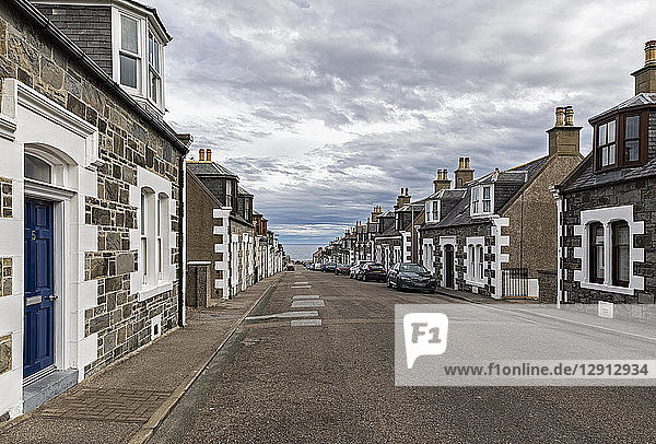 UK  Scotland  Inverness  Moray  Portknockie  townscape