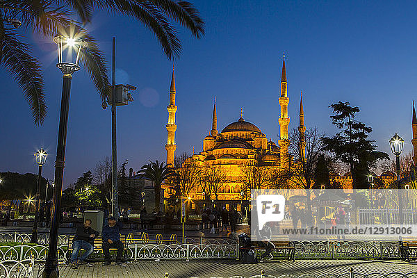 Turkey  Istanbul  Hagia Sofia Mosque at blue hour
