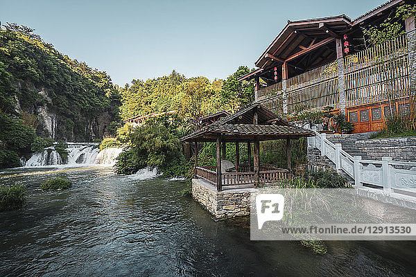 China  Guizhou  Tianhe Pool Park  waterfall