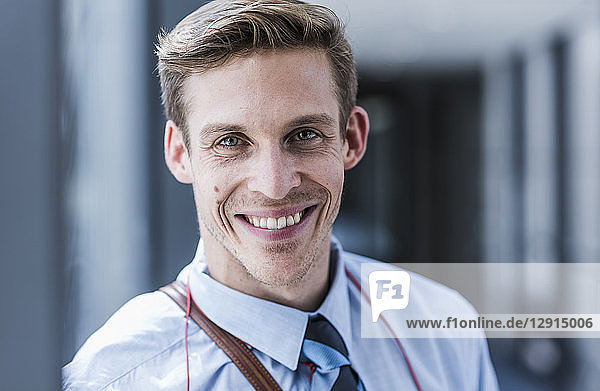 Portrait of smiling businessman
