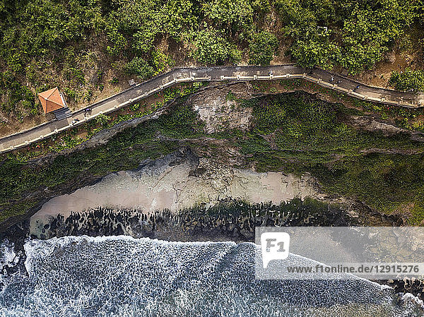Indonesia  Bali  Aerial view of Uluwatu temple