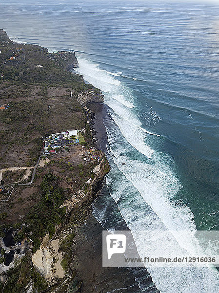 Indonesia  Bali  Aerial view of Uluwatu beach