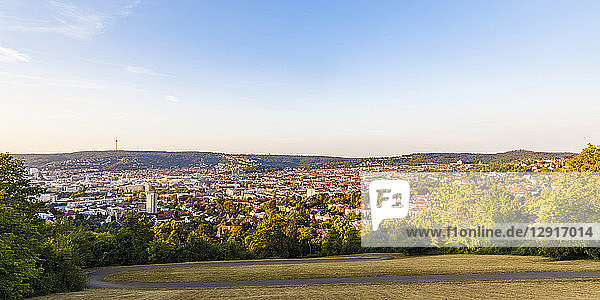 Germany  Baden-Wuerttemberg  Stuttgart  View from Gaehkopf  Panoramic view