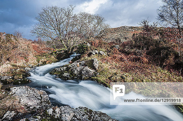 River in the foothills of Cnicht  Croesor Valley  Snowdonia National Park  Gwynedd  North Wales  Wales  United Kingdom  Europe