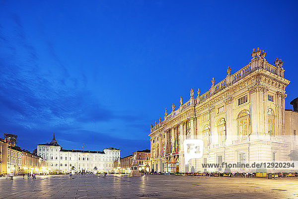 Palazzo Madama und Palazzo Reale  Turin  Piemont  Italien  Europa