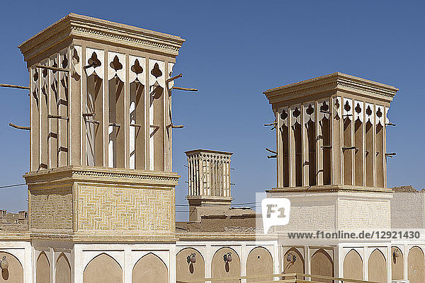 Windturm (Windfänger)  Bagir  Stadt Yazd  Iran  Naher Osten