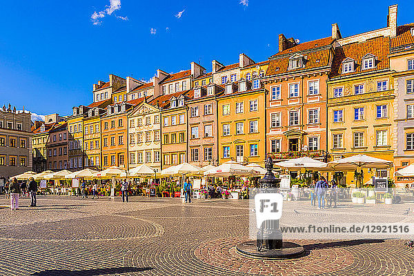 Old Town Market Square  Old Town  UNESCO World Heritage Site  Warsaw  Poland
